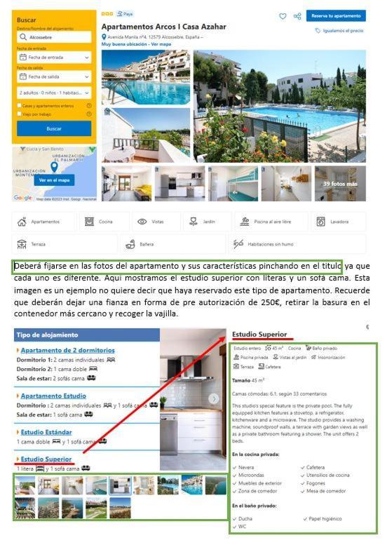 Apartamentos Arcos I Casa Azahar Alcossebre Exteriör bild